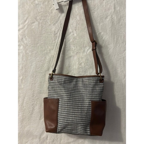 Fossil Handbags - Fossil purse brown black white